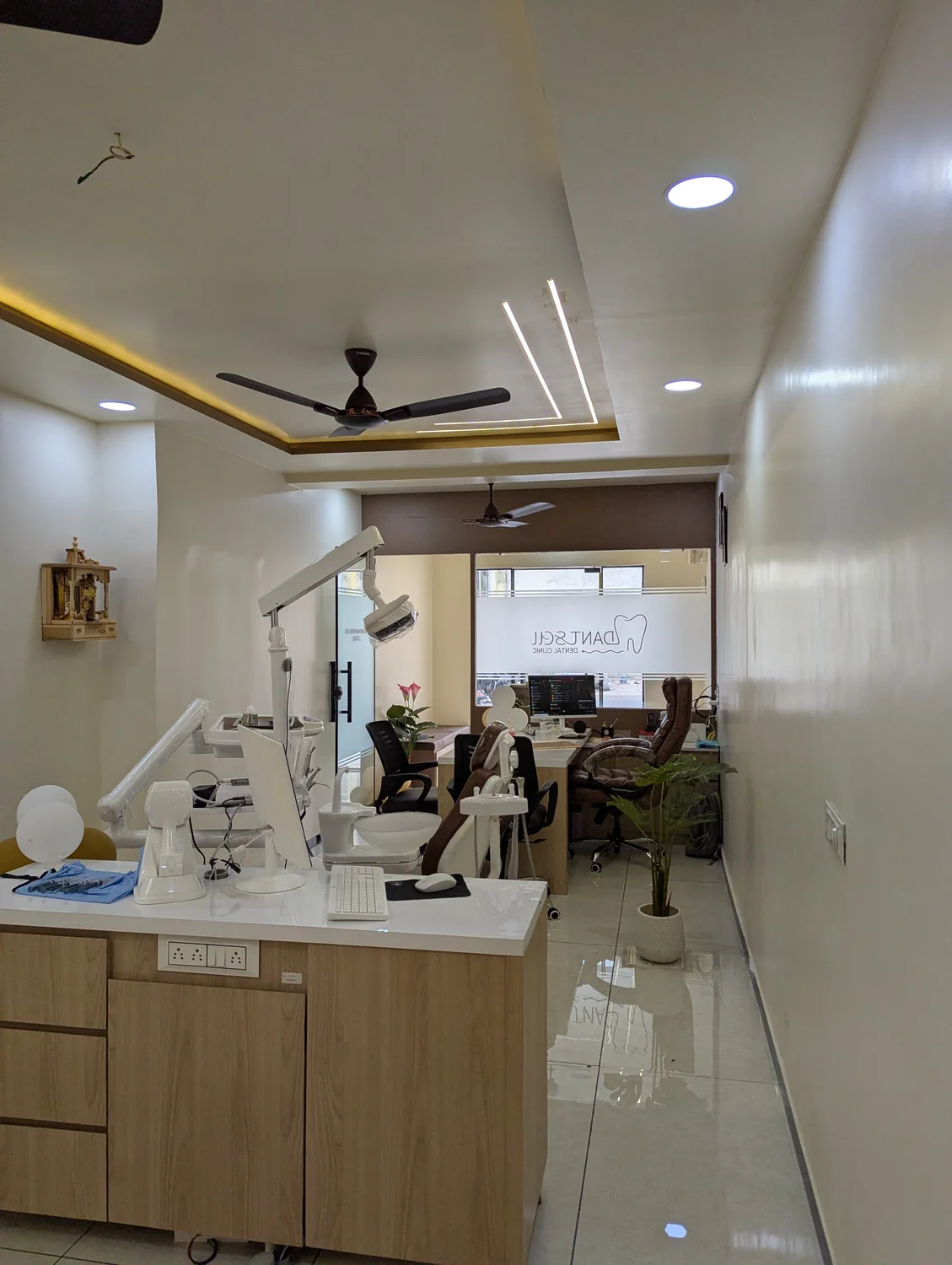 View through the clinic interior