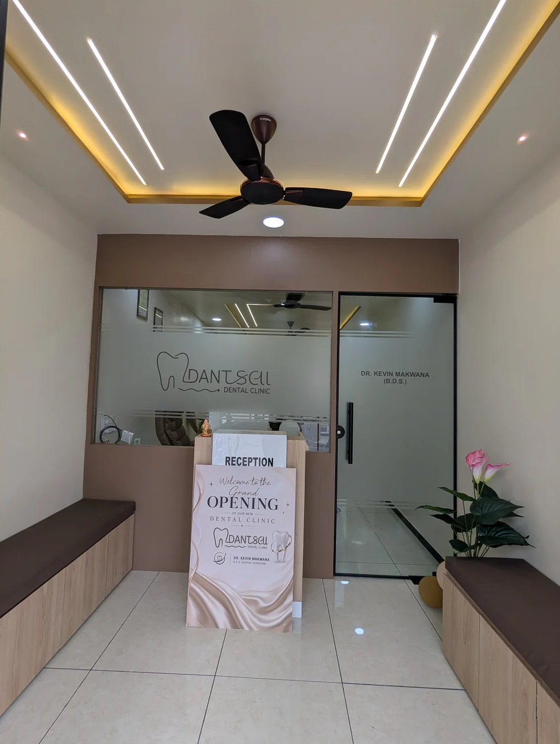 Clinic reception and waiting area