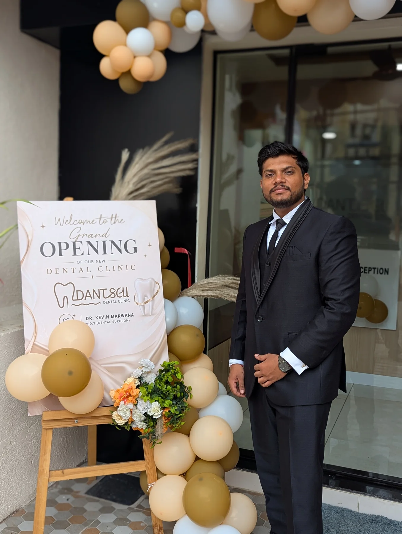 Dr. Kevin Makwana at the Dantkala clinic
